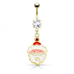 Piercing nombril père noël plaqué-or (16)