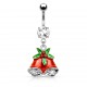 Piercing nombril deux cloches de noël (12)