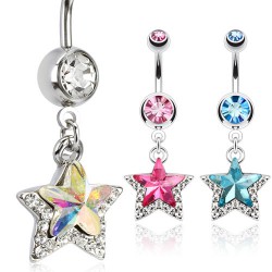 Piercing nombril étoile 02 - Double