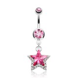 Piercing nombril étoile 02 - Double
