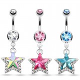 Piercing nombril étoile 02 - Double