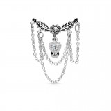 Piercing nombril inversé 27 - Feuilles et chainettes