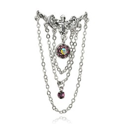 Piercing nombril inversé 30 - Croix et chainettes