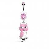 Piercing nombril hibou peint (22)