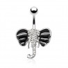 Piercing nombril éléphant oreilles noires (72)