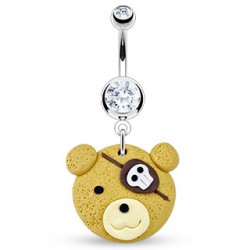 Piercing nombril ourson pirate (125)