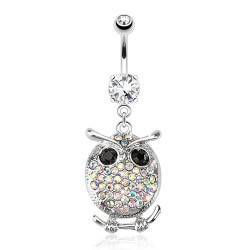 Piercing nombril hibou rond aurora (155)