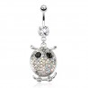 Piercing nombril hibou rond aurora (155)