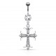 Piercing nombril croix 33 - Médiévale deluxe