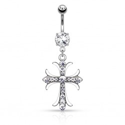 Piercing nombril croix 33 - Médiévale deluxe