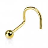 Nez en U en or-14K - Boule