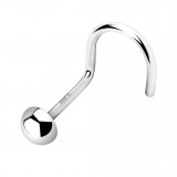 Nez en U en or-14K - Demi-boule