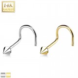 Nez en U en or-14K - Pointe