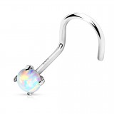 Nez en U en or-14K - Opale