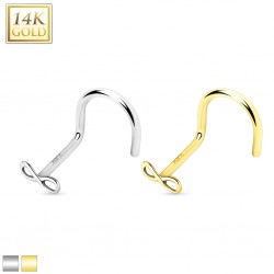 Nez en U en or-14K - Infini