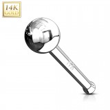 Nez droit en or-14K - Boule