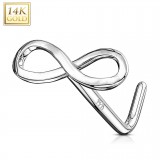 Nez en L en or-14K - Signe infini