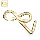 Nez en L en or-14K - Signe infini