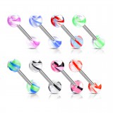Piercing de langue UV 47 - Agate