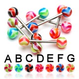 Piercing de langue UV 10 - Twister