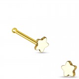 Piercing stud de nez 0.5mm 54 - Or-9k étoile