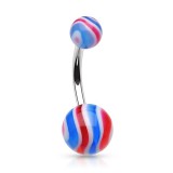 Piercing nombril UV 10 - Strié