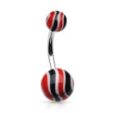 Piercing nombril UV 10 - Strié