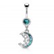 Piercing nombril lune et constellation (D233)