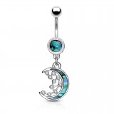 Piercing nombril lune et constellation (D233)