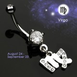 Piercing nombril zodiaque 02 - Vierge