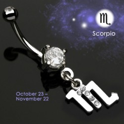 Piercing nombril zodiaque 03 - Scorpion