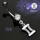 Piercing nombril zodiaque 12 - Gemeaux