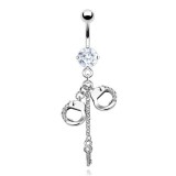 Piercing nombril menottes 09 - Clé