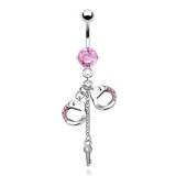 Piercing nombril menottes 09 - Clé