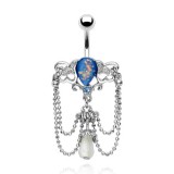 Piercing nombril vintage chainettes (D117)