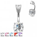 Piercing nombril cristal 02 - Double rond