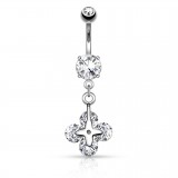 Piercing nombril quatre cercles (D97)