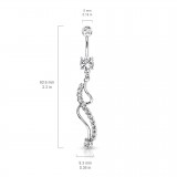 Piercing nombril vrillé (D100)