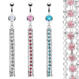 Piercing nombril chainette et cascade (D66)