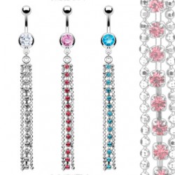 Piercing nombril chainette et cascade (D66)