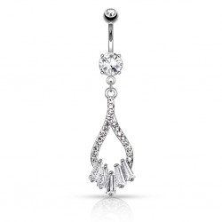 Piercing nombril cristal deluxe (D68)