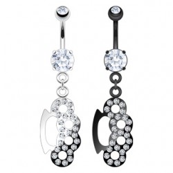 Piercing nombril poing américain (D73)
