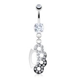 Piercing nombril poing américain (D73)