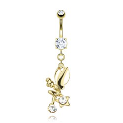 Piercing nombril plaqué-or 25 - Fée