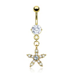Piercing nombril plaqué-or 44 - étoile