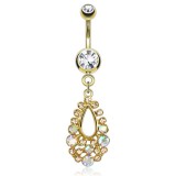 Piercing nombril plaqué-or 62 - Royal