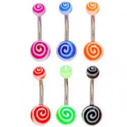 Piercing nombril UV 77 - Curly