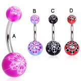 Piercing nombril UV 90 - Flower deluxe