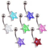 Piercing nombril cristal 05 - étoile