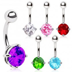 Piercing nombril cristal 04 - Rond
